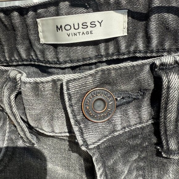 MOUSSY VINTAGE Velma Distressed Skinny Jeans in Faded Black Size 25 - Picture 7 of 16
